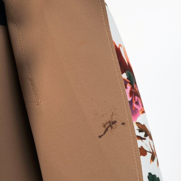 Marie Saint Pierre Redzepi Fall-Print & Sand Floral Neoprene Open-Front Jacket - Picture 8 of 11
